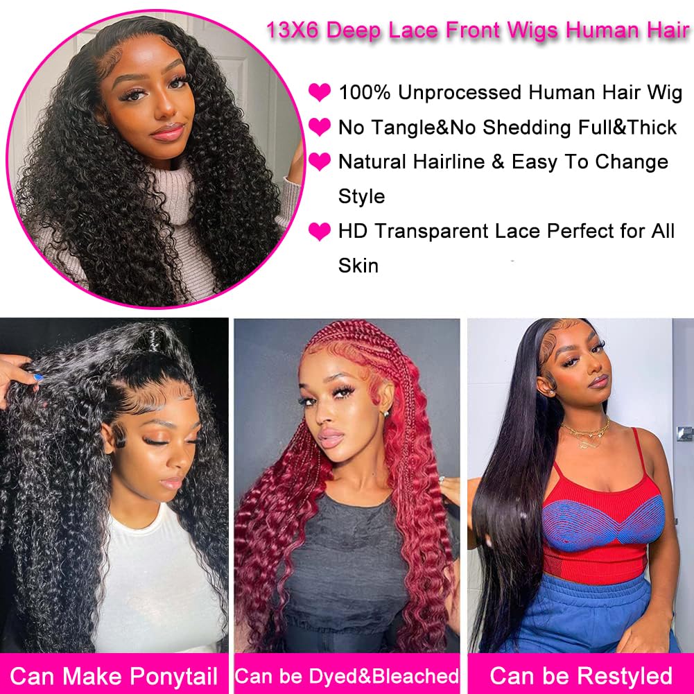 Hswpawk 13x6 Deep Wave Lace Front Wig Human Hair Review